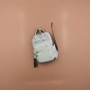 White backpack, nylon waterproof and wear-resistant commuter student travel backpack details Picture